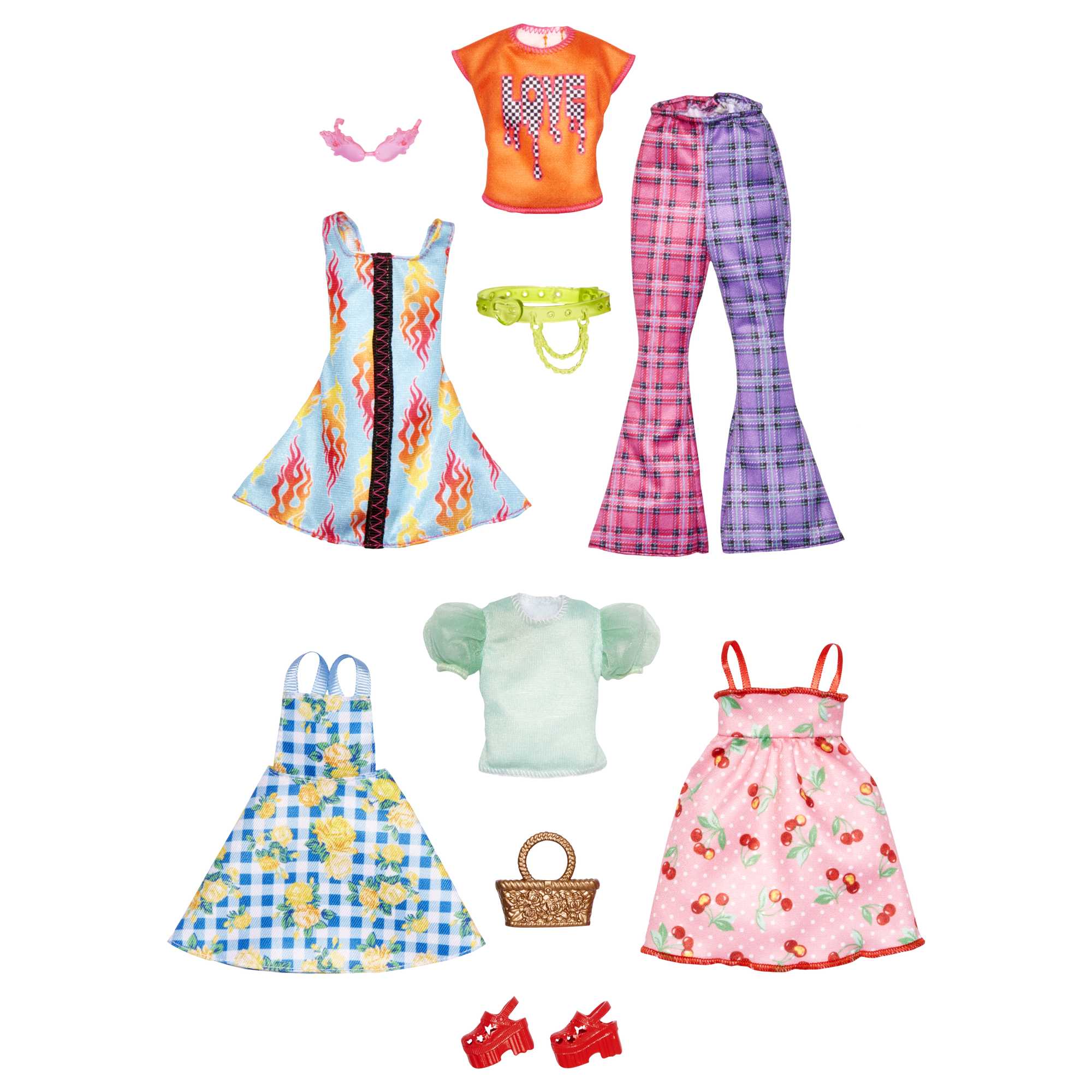 Barbie Clothes and Accessories, Fashion 2-Packs